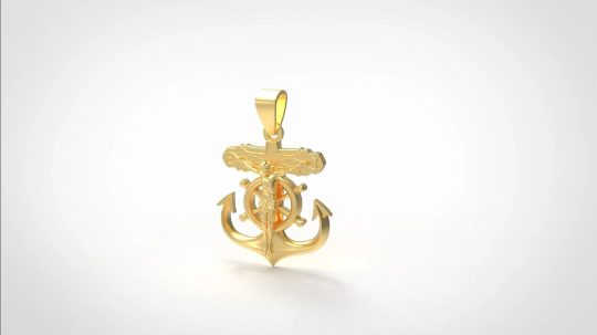 Anchor Cross Necklace For Women