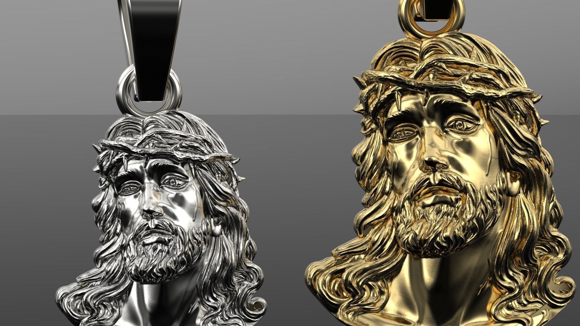 Gold Jesus Face