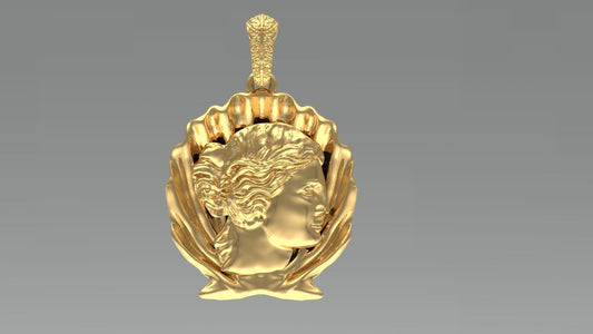 Gold Aphrodite Pendant