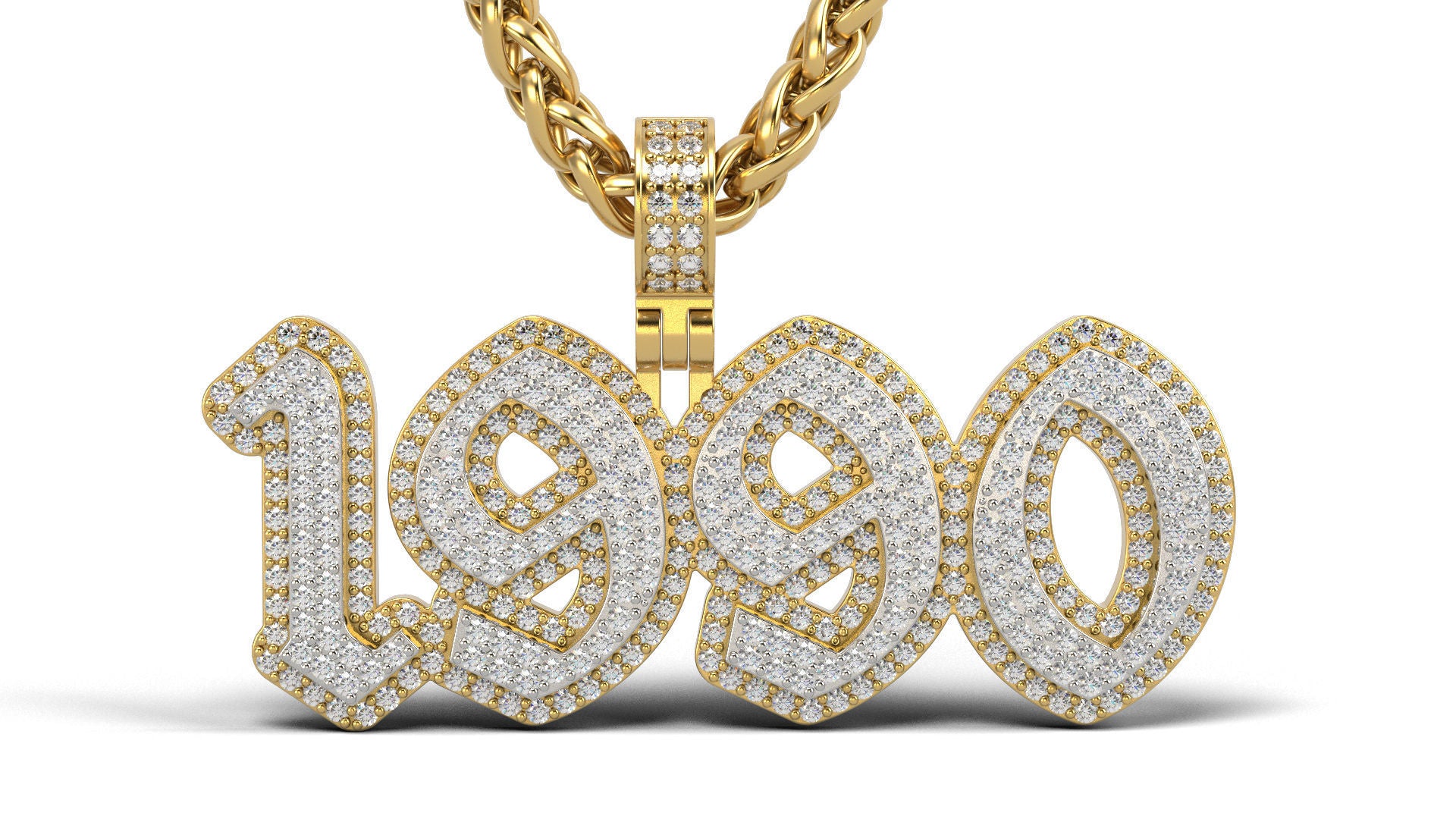 Gold 1990 Diamond Necklace