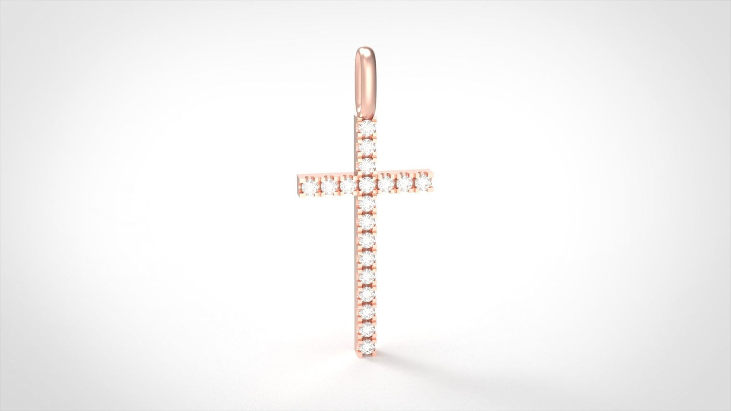 Rose Gold Cross Necklace