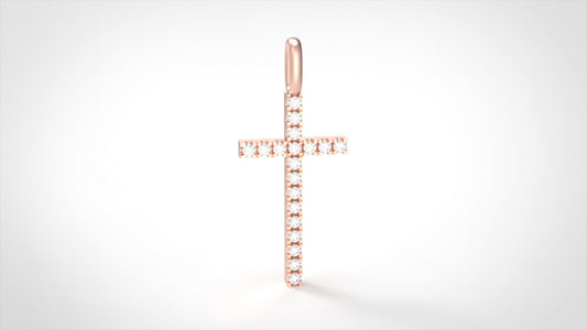 Rose Gold Cross Necklace