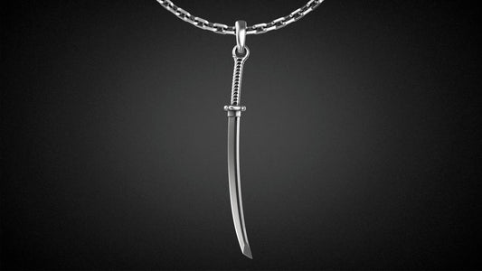 Gold Katana Sword Necklace