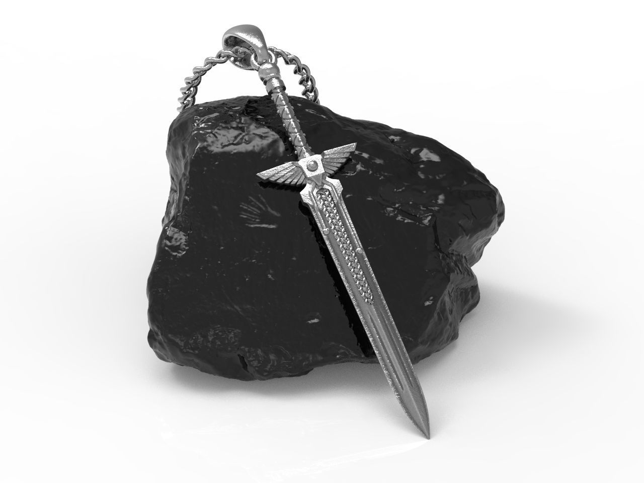 Silver Sword Pendant