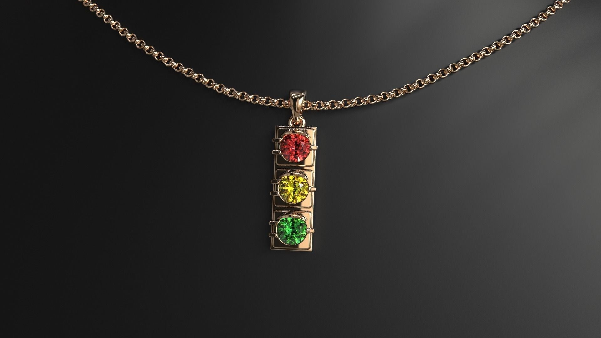 Traffic Light Pendant