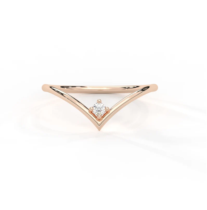 Diamond Chevron Ring