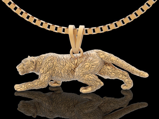 Gold Panther Pendant