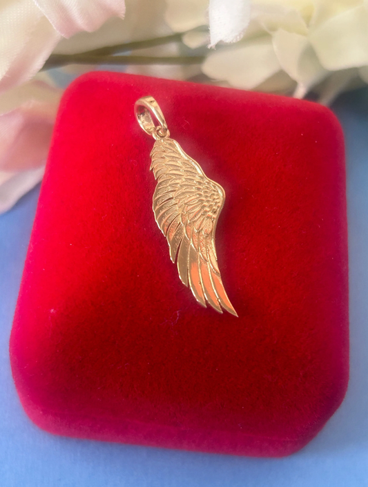 Gold Angel Wing Pendant