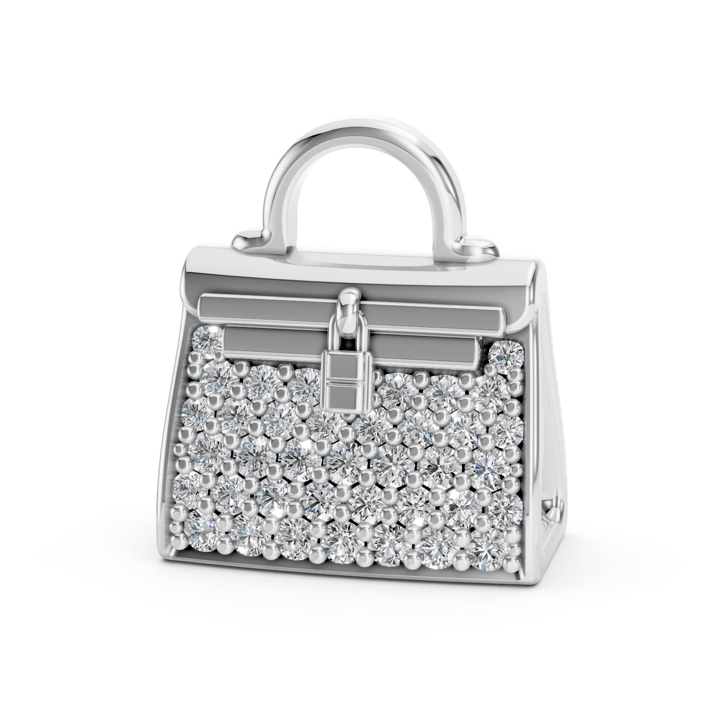 Gold Diamond Purse Pendant