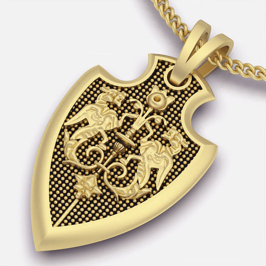 gold pendant necklace