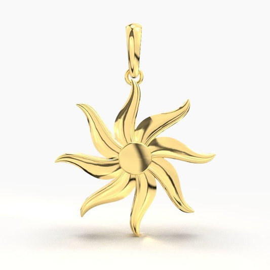 Gold Sun Pendant
