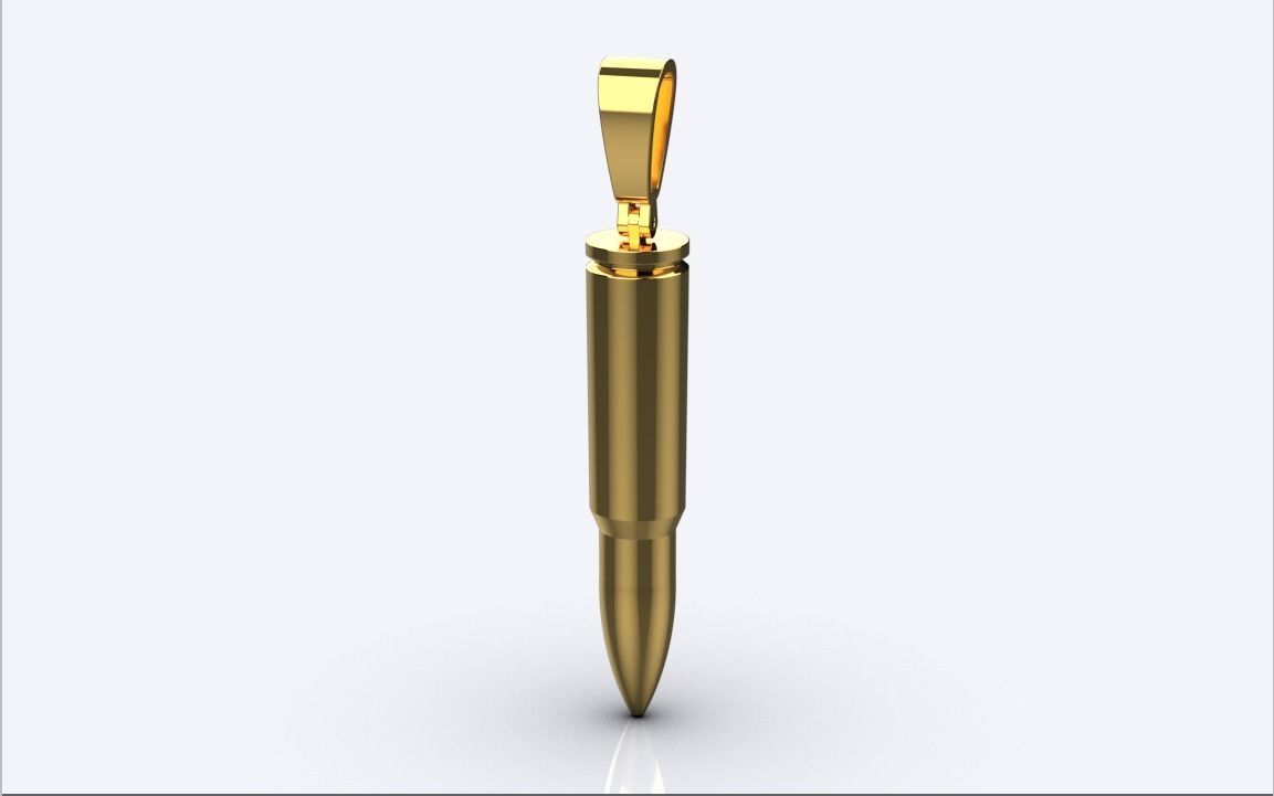 Gold Bullet Pendant