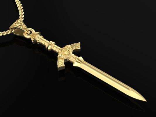 Gold Sword Necklace