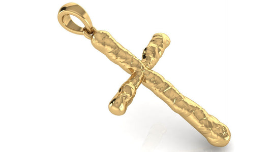gold cross pendant necklace