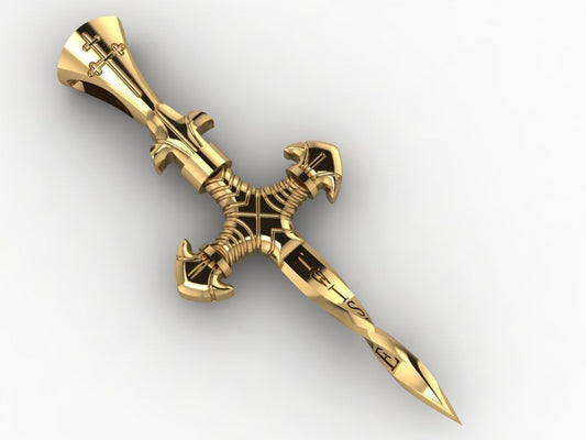Gold Sword Pendant