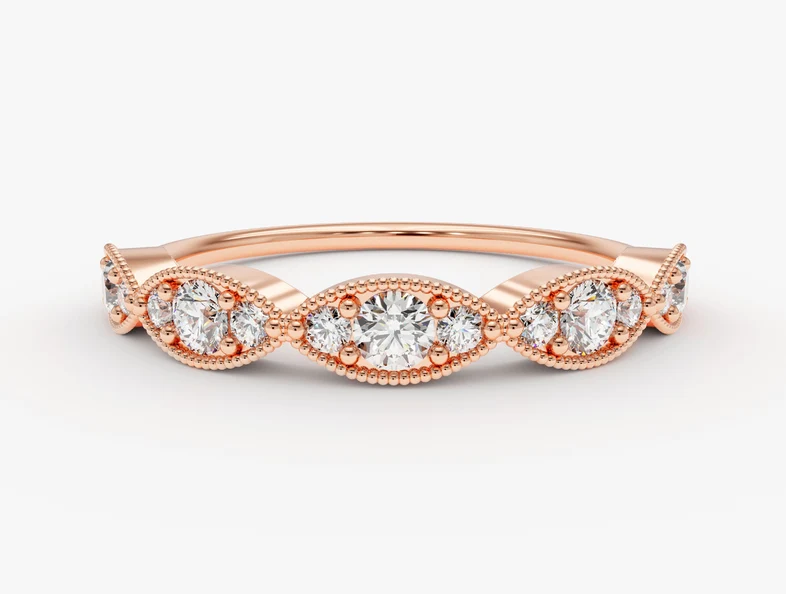 rose gold engagement ring