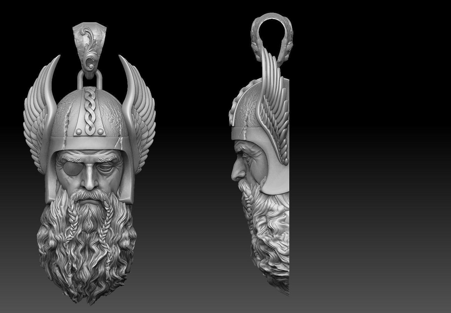 Viking 3D Pendant