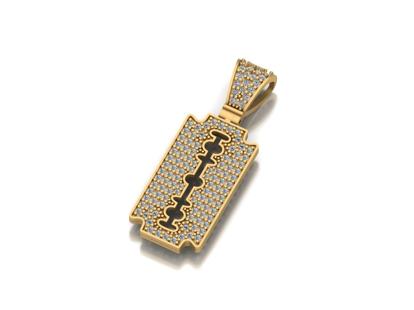 Diamond Razor Necklace