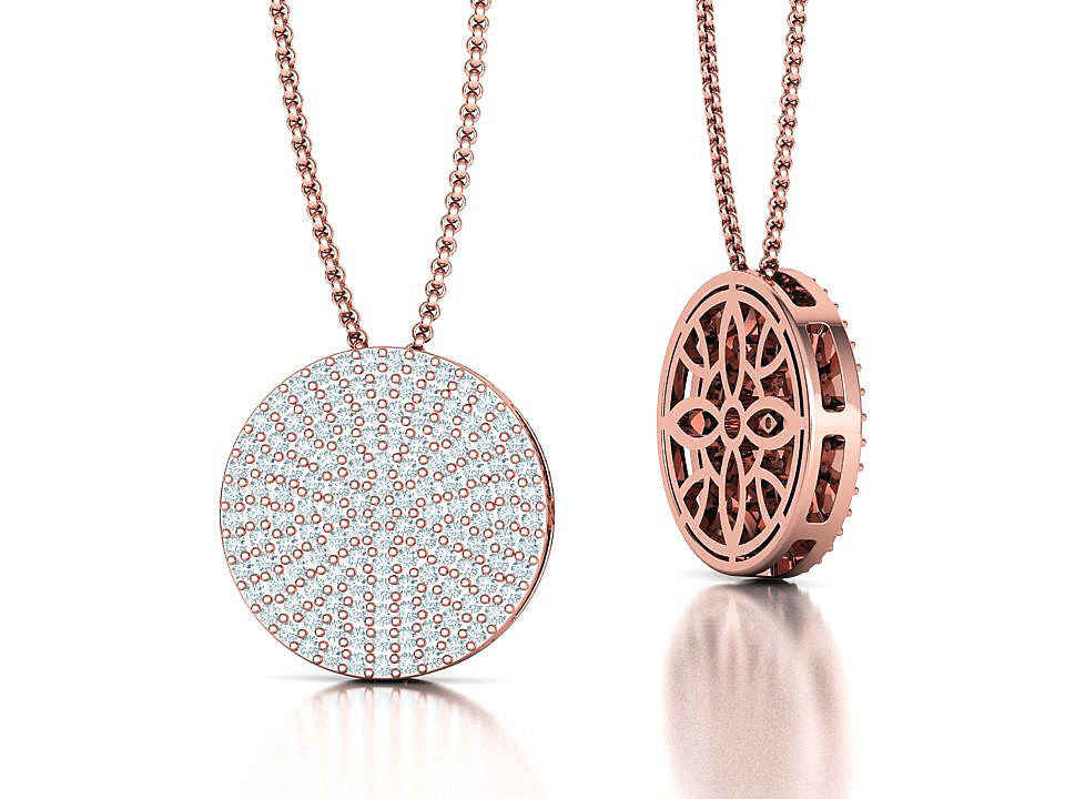 rose gold pendant