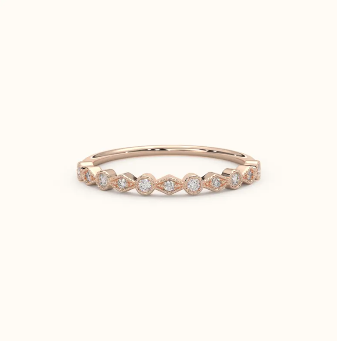 Bezel Set Diamond Ring