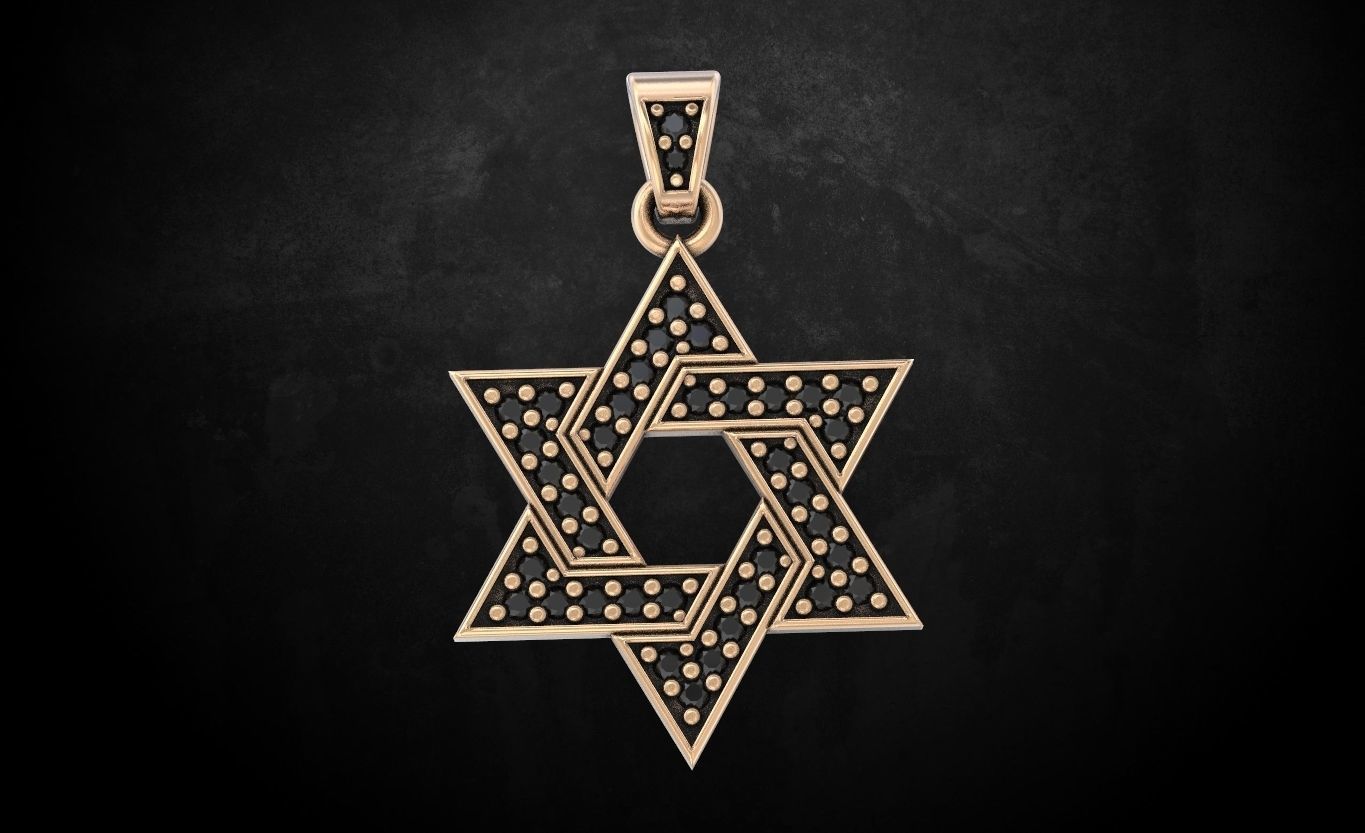 Diamond Jewish Star Necklace