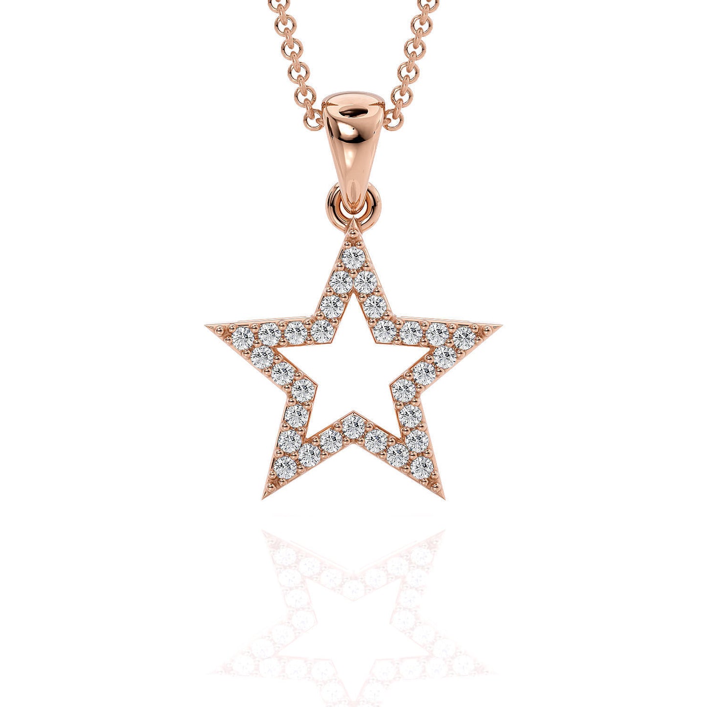 Star Pendant with Diamonds