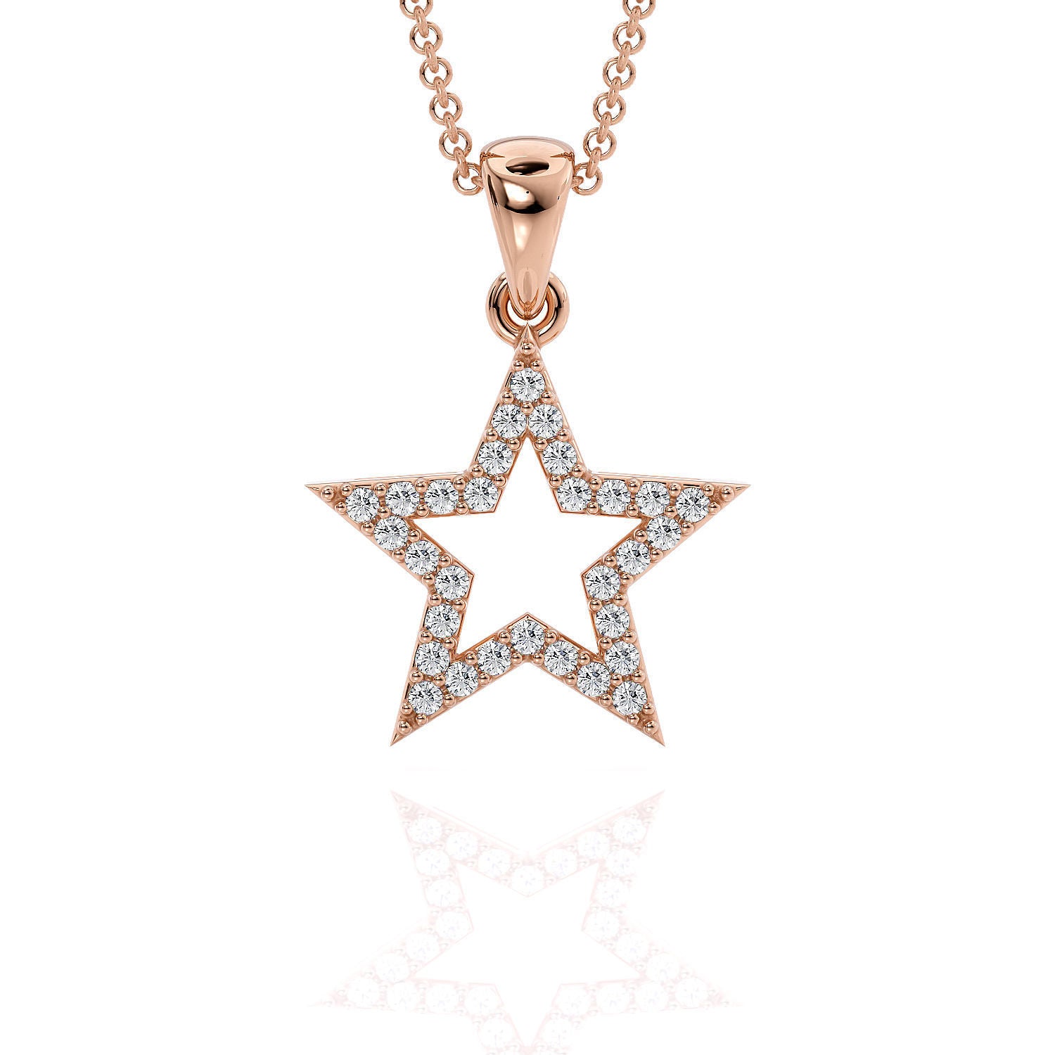 Star Pendant with Diamonds