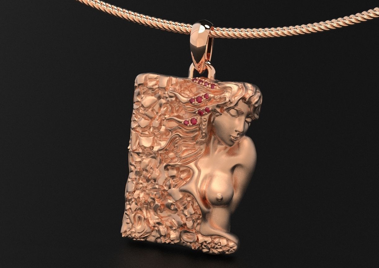 Gold Mermaid Necklace