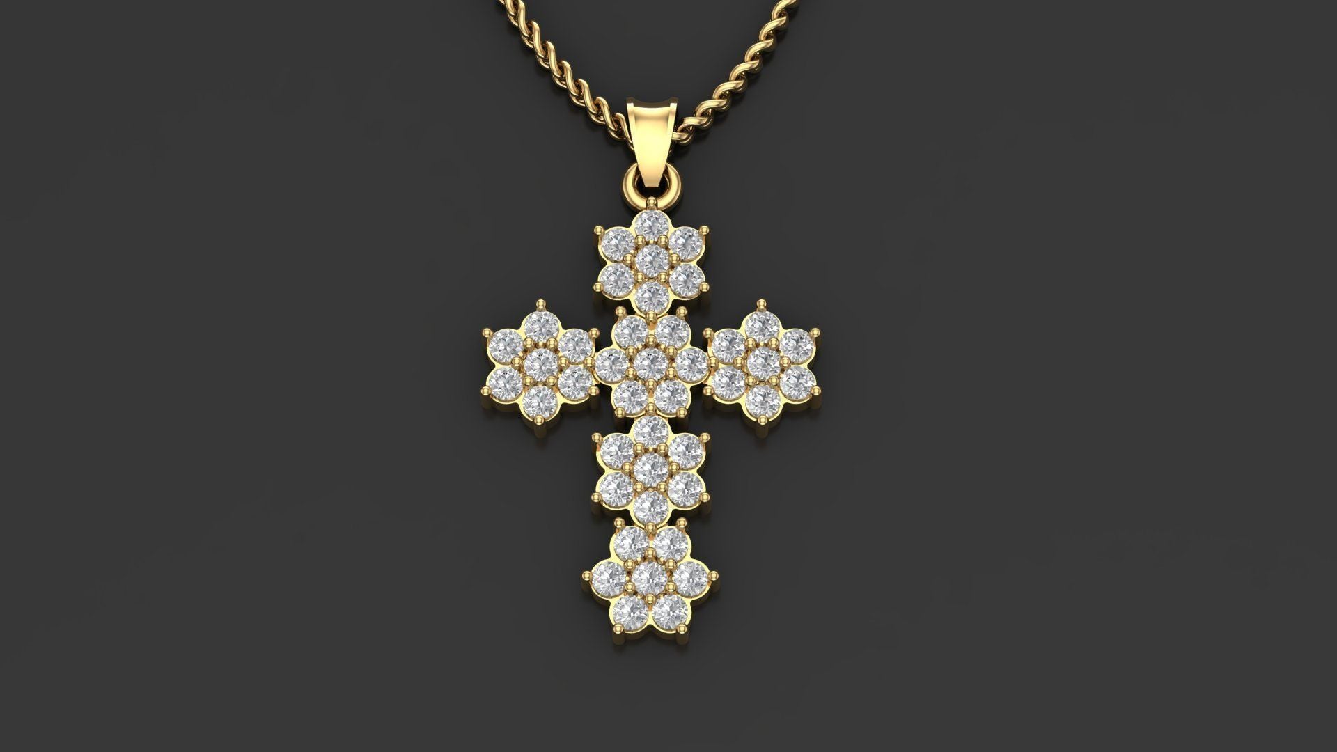 gold cross necklace