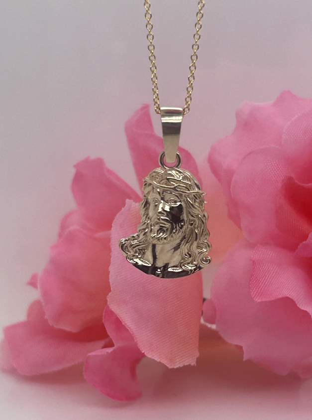 Christian Gold Jesus Pendant