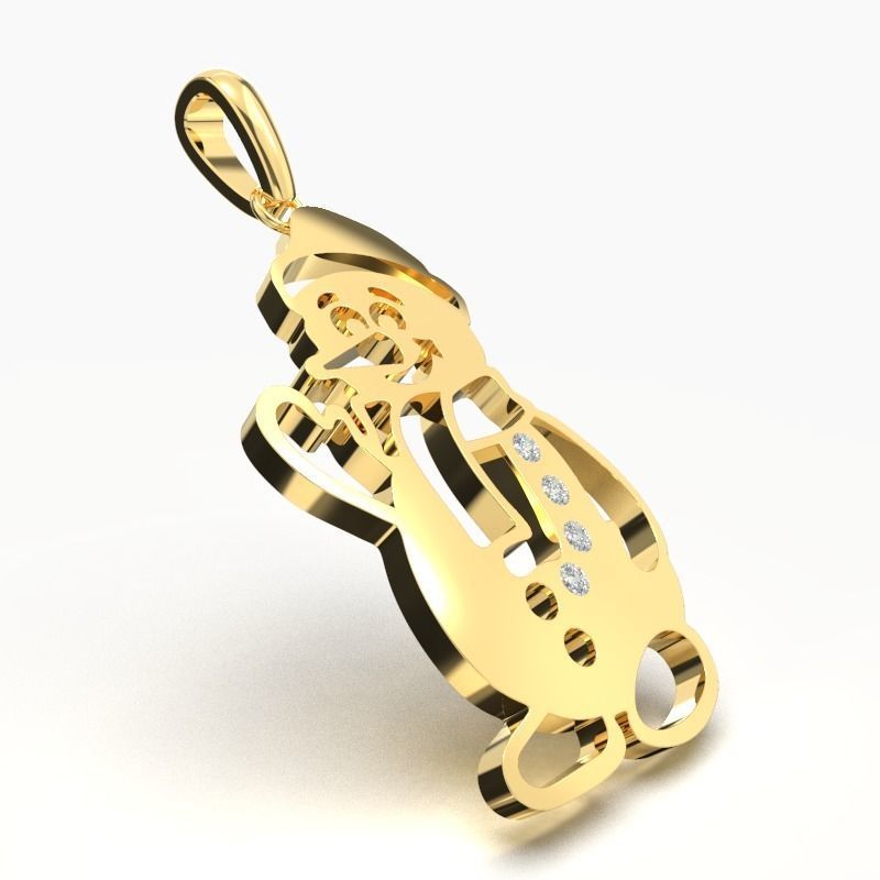 Gold Diamond Pendant