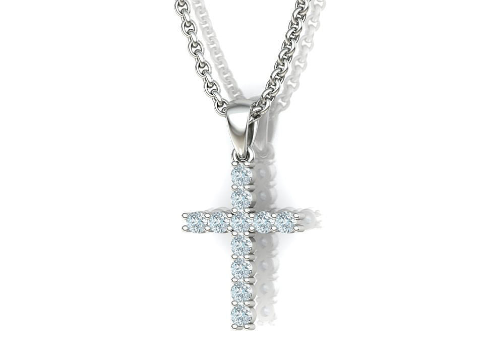 Silver cross pendant