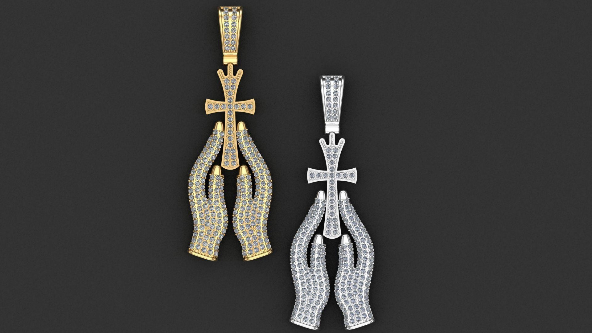 Diamond Praying Hands