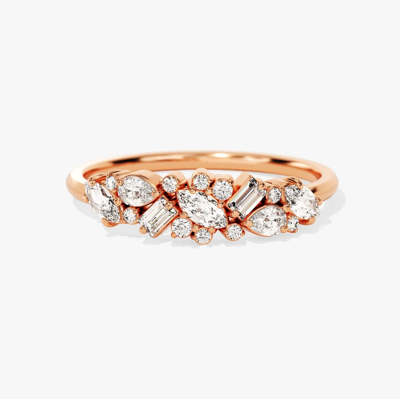 rose gold engagement ring