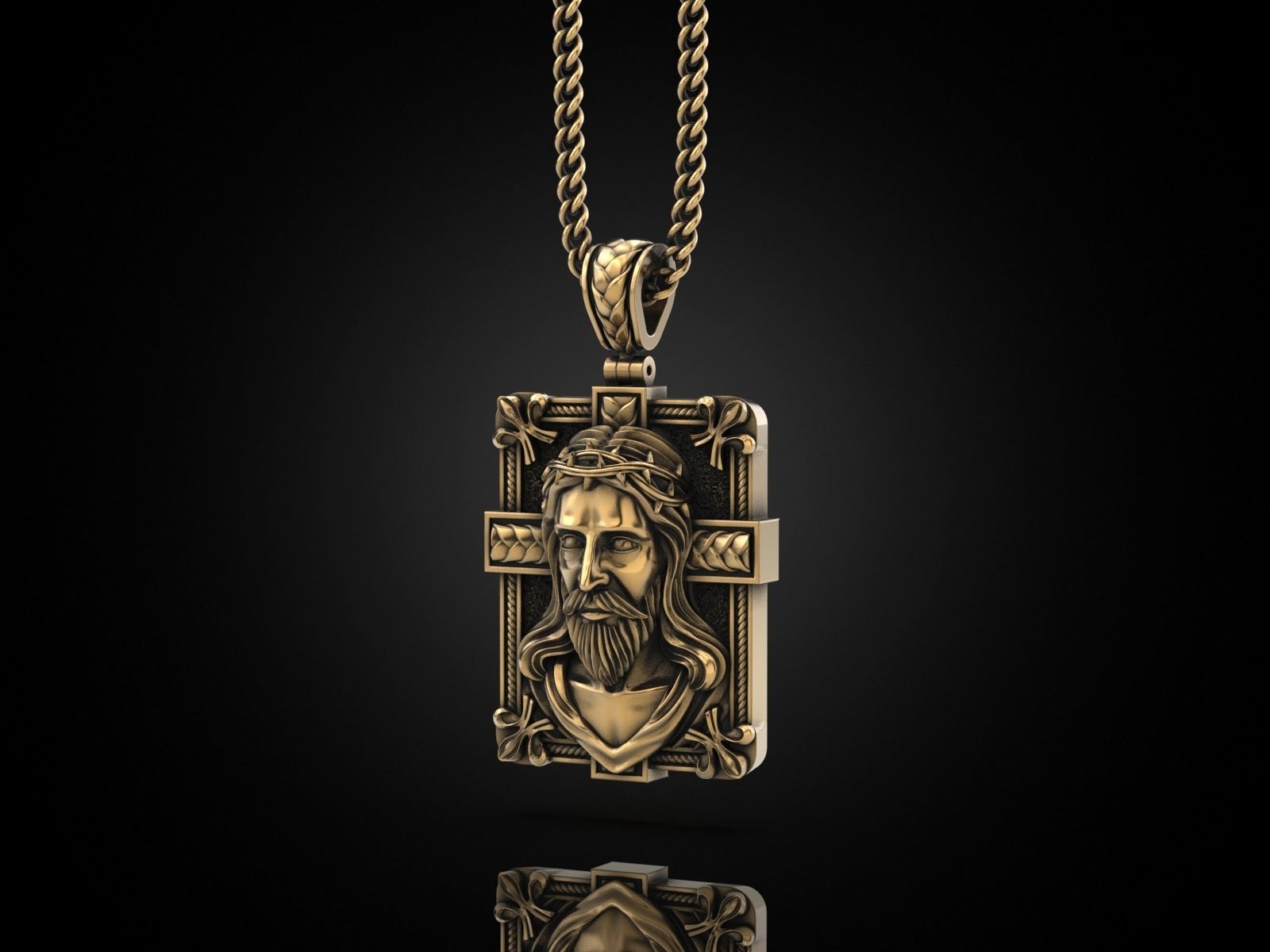 gents gold pendant