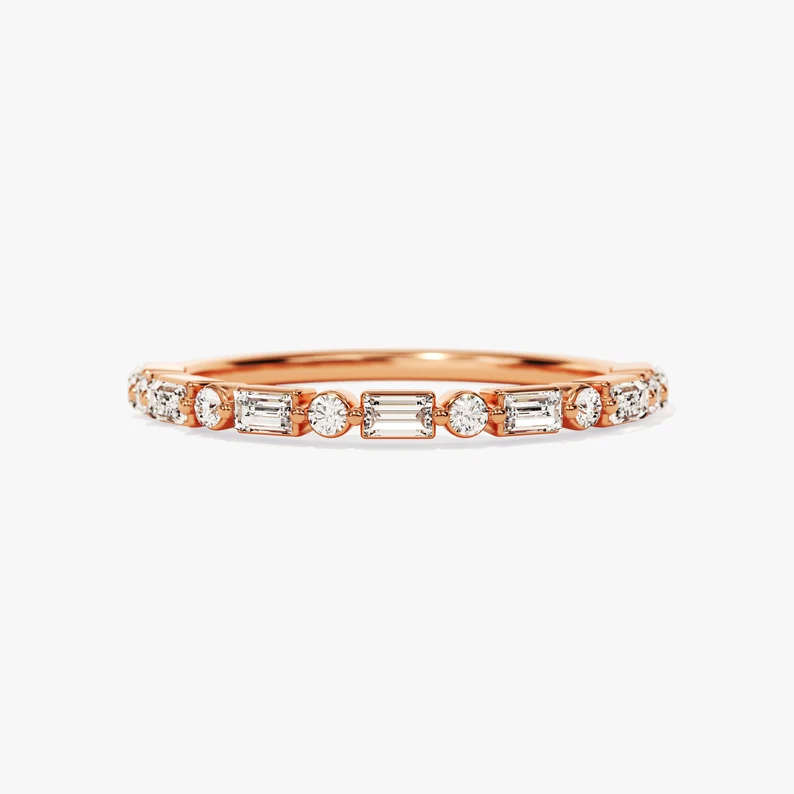 rose gold engagement ring