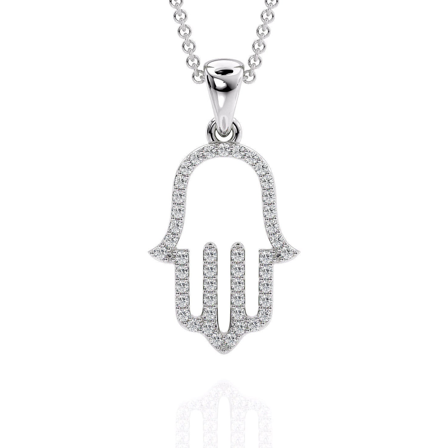 Silver Hamsa Pendant