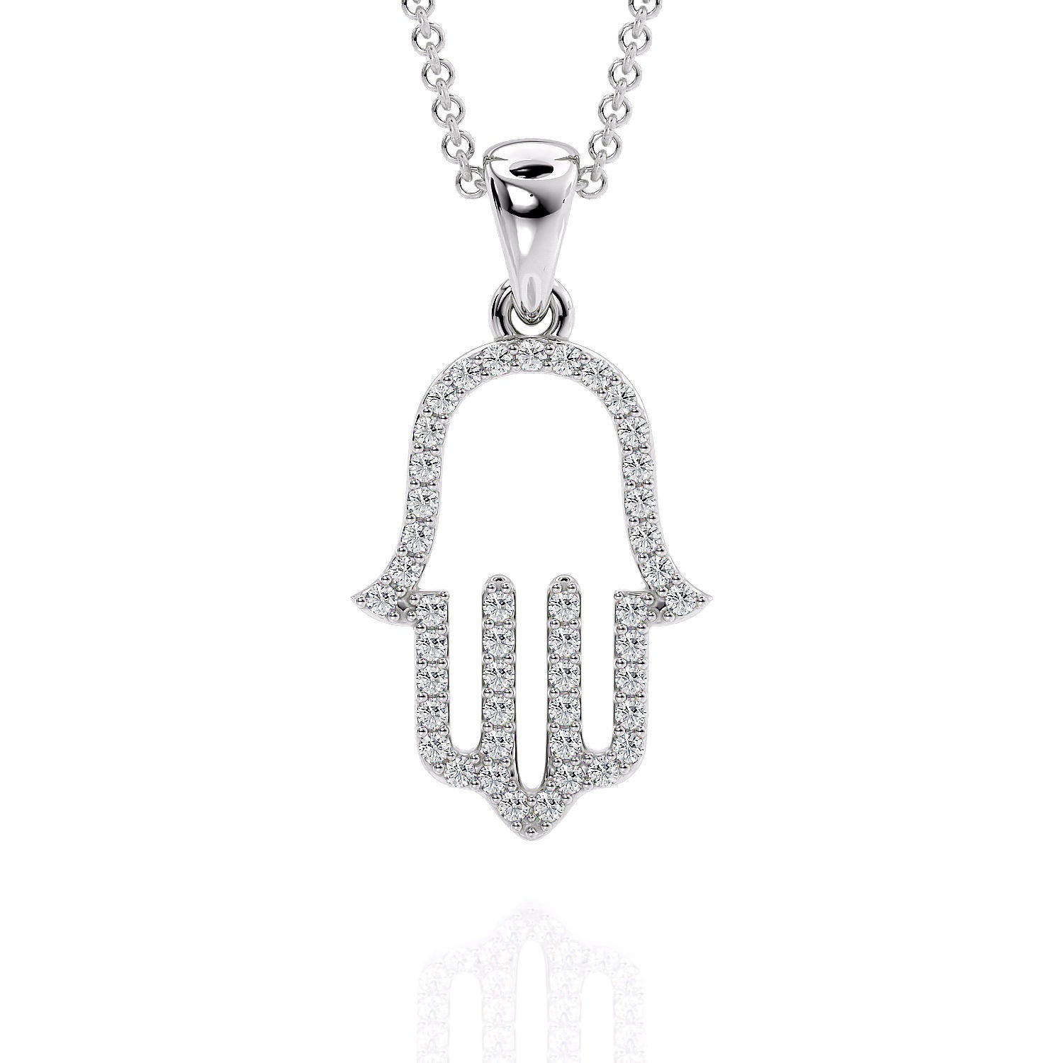 Silver Hamsa Pendant