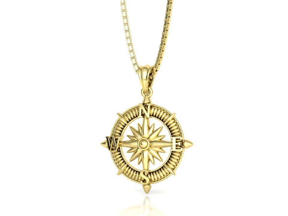 Travel Compass Necklace