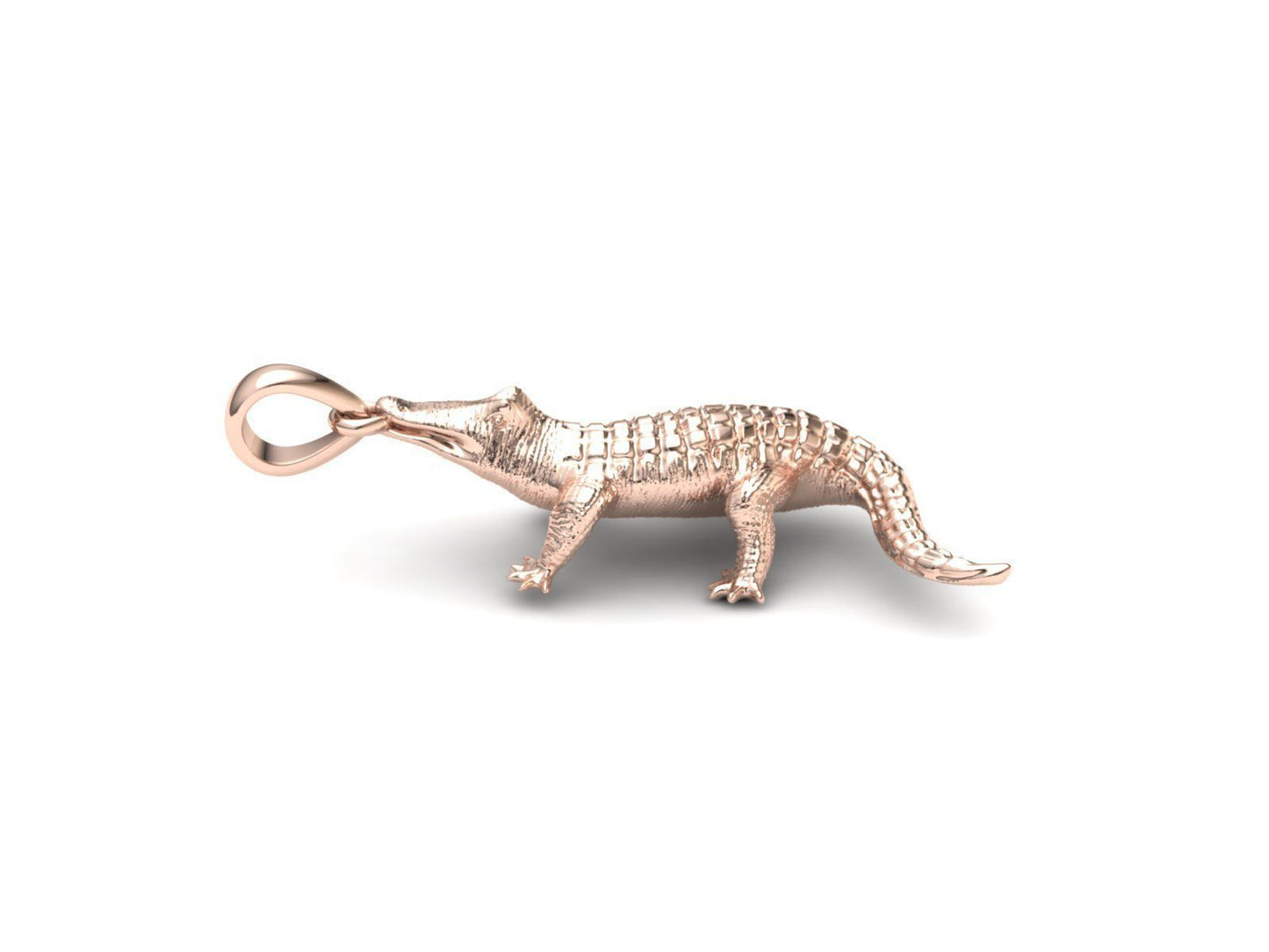Gold Crocodile Necklace