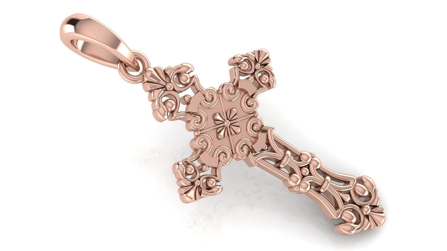 Rose Gold Cross Necklace