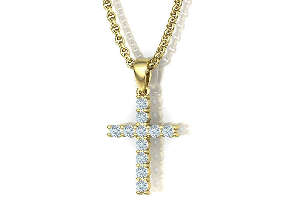 gold cross Necklace