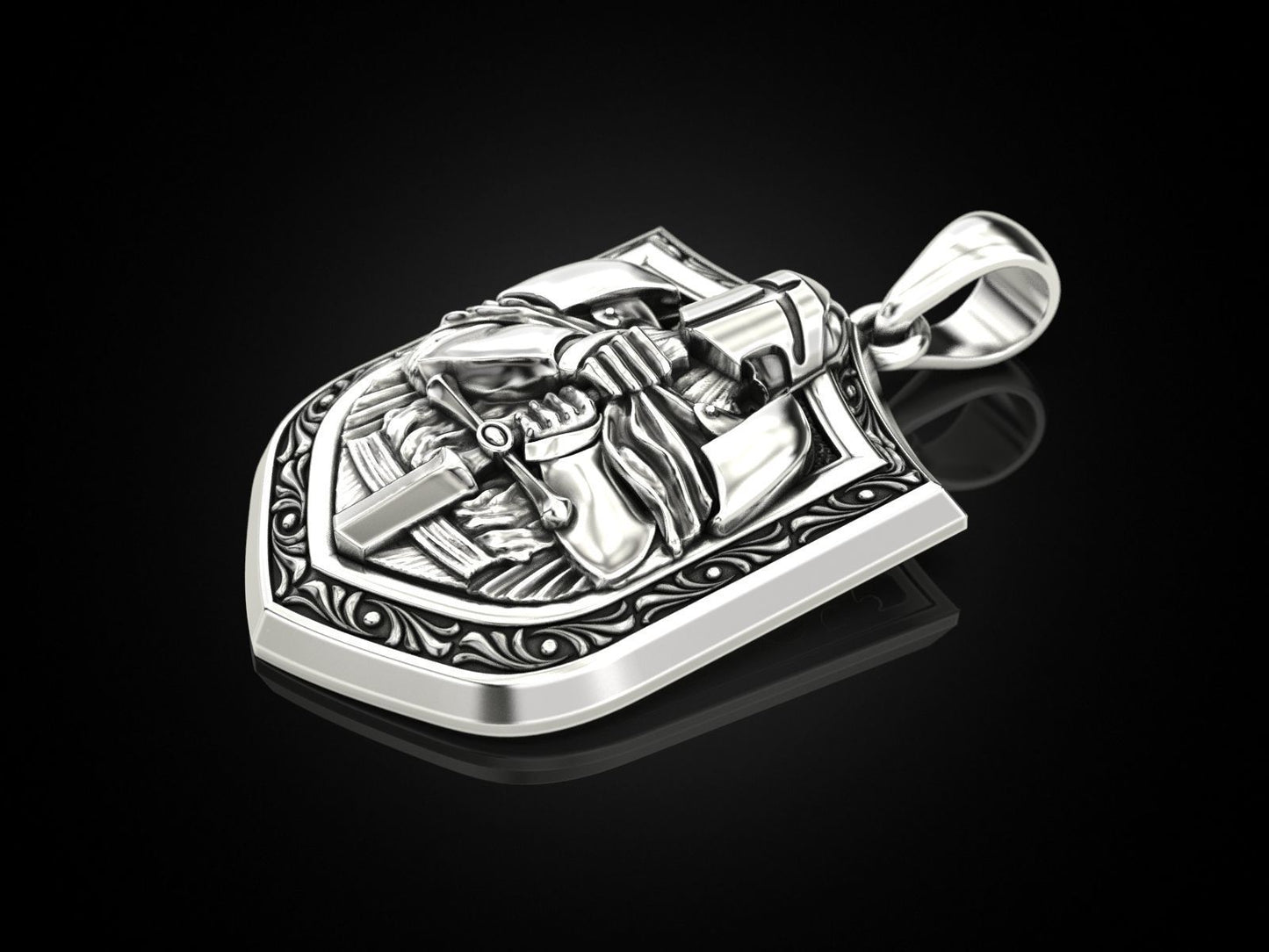 Gold Knight Necklace