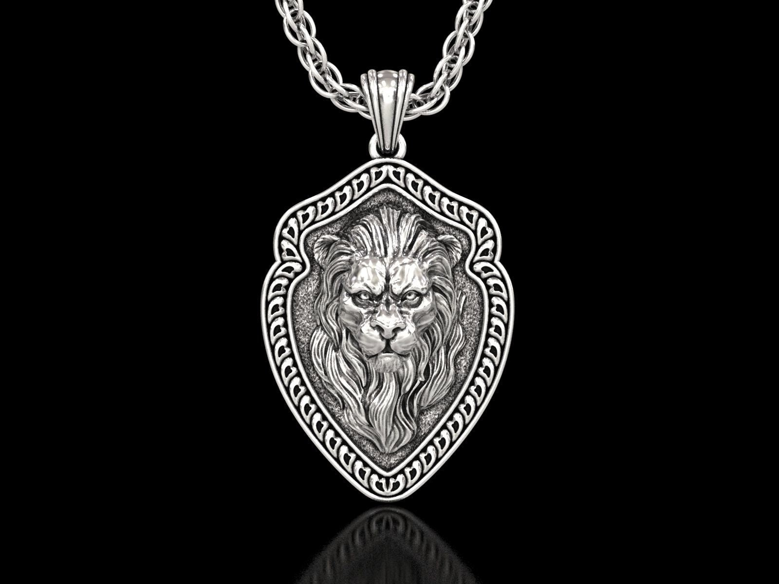 Silver  Lion Pendant