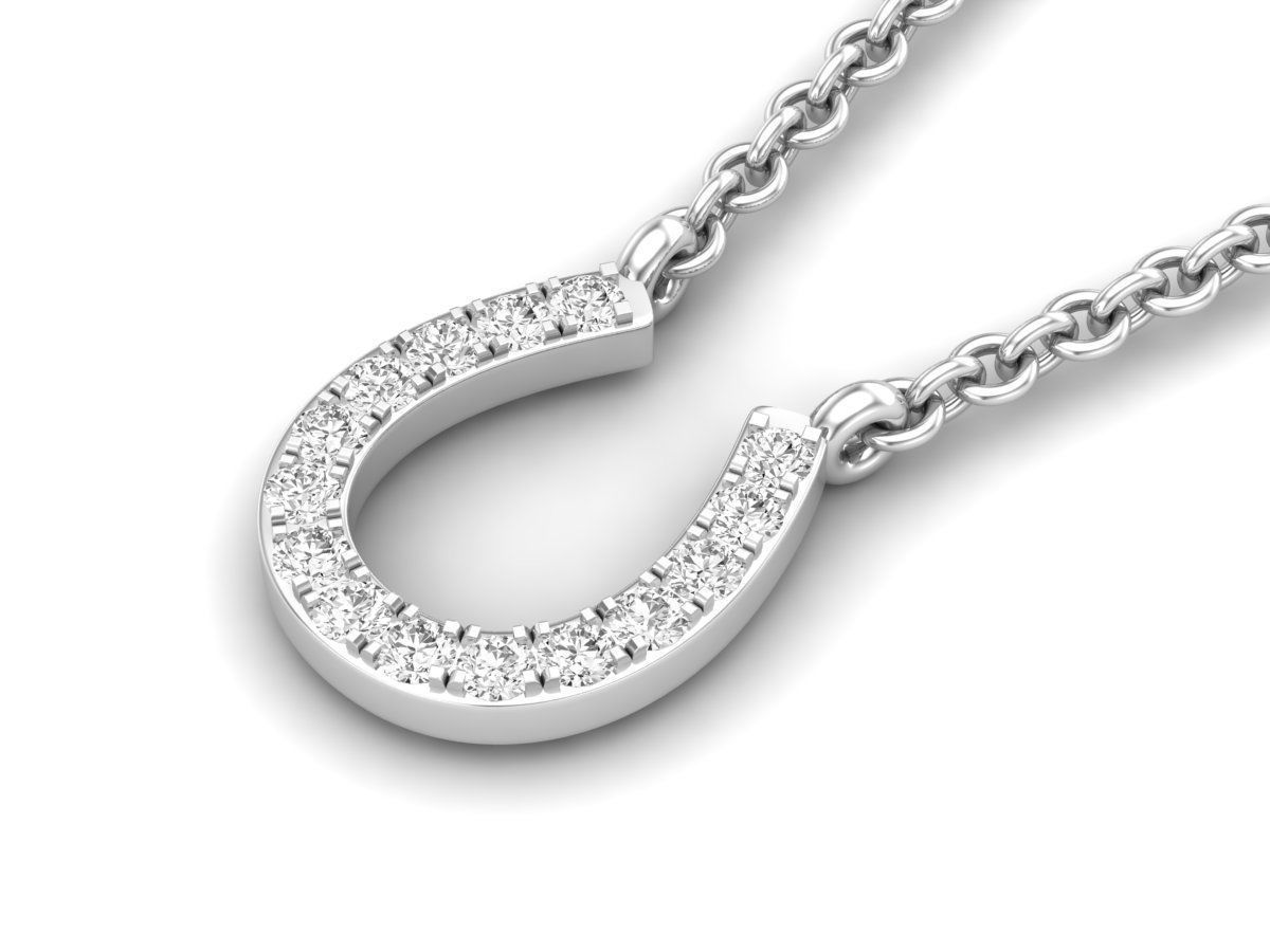 Silver Diamond Horseshoe