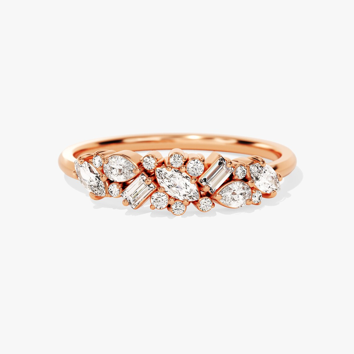 rose gold engagement ring