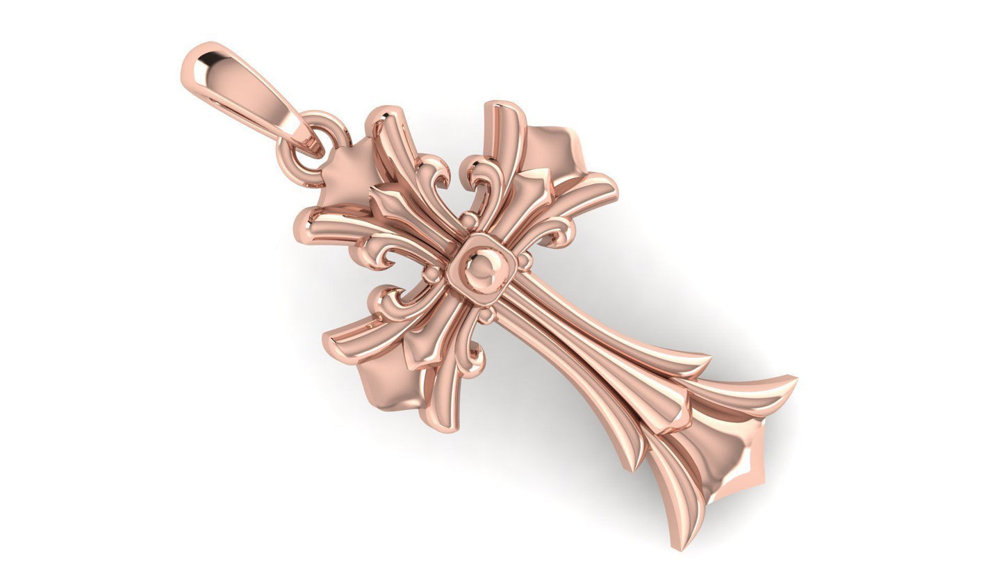 Rose Gold Cross Necklace