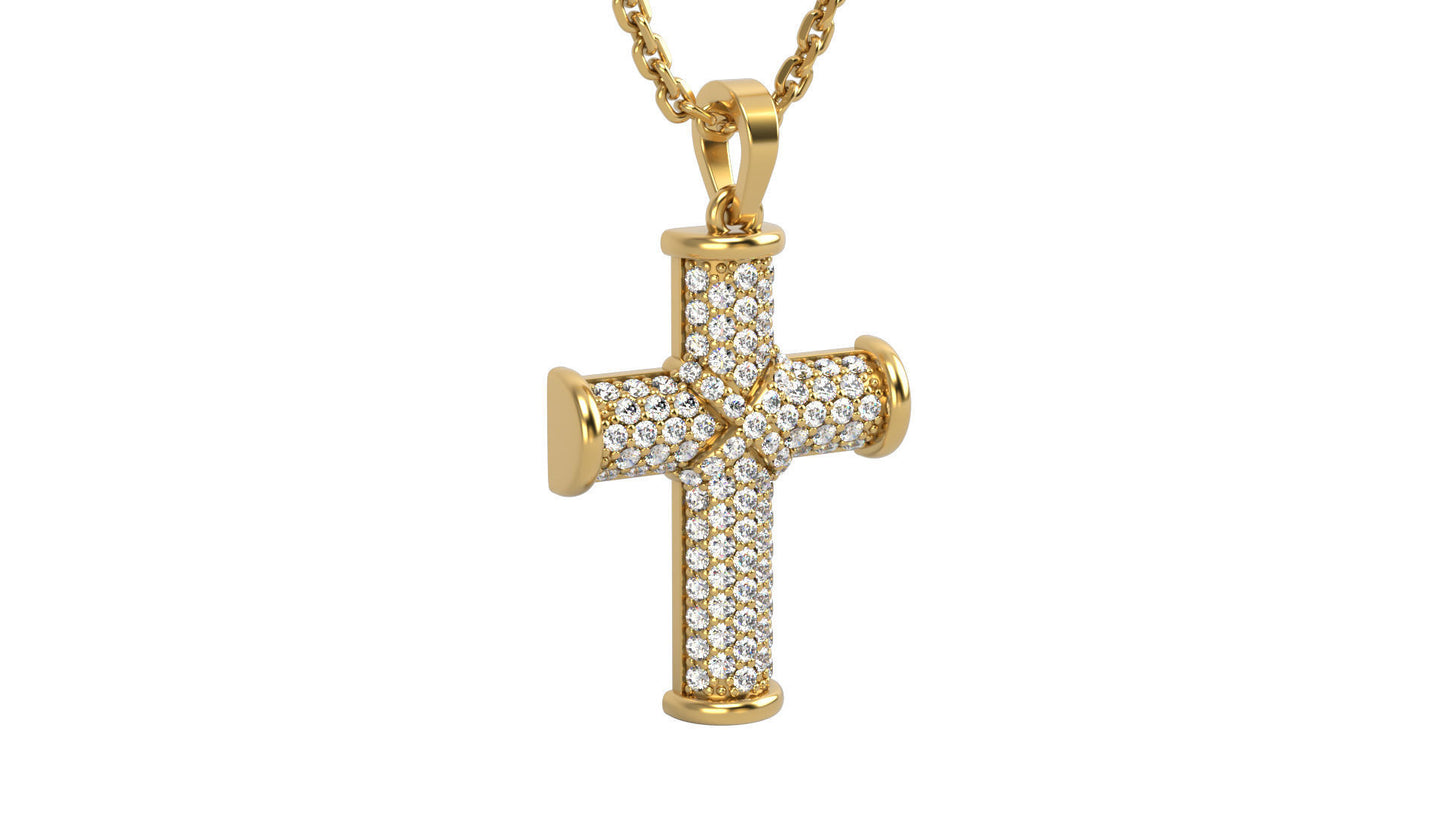 Cross with Diamonds