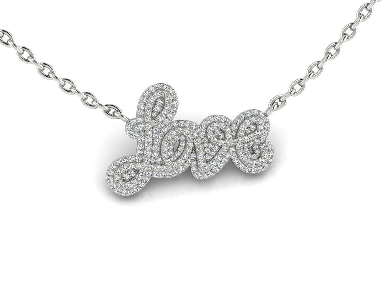 Silver Love Necklace