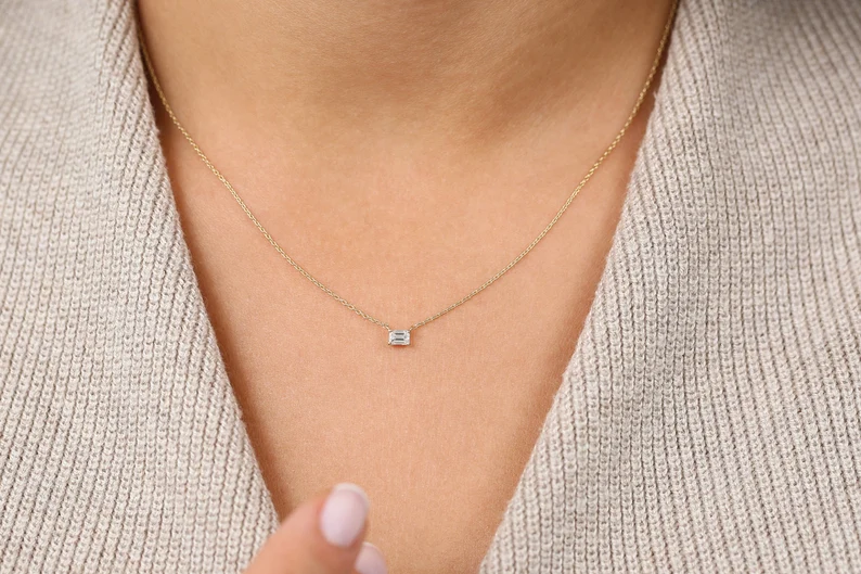 Diamond Solitaire Necklace